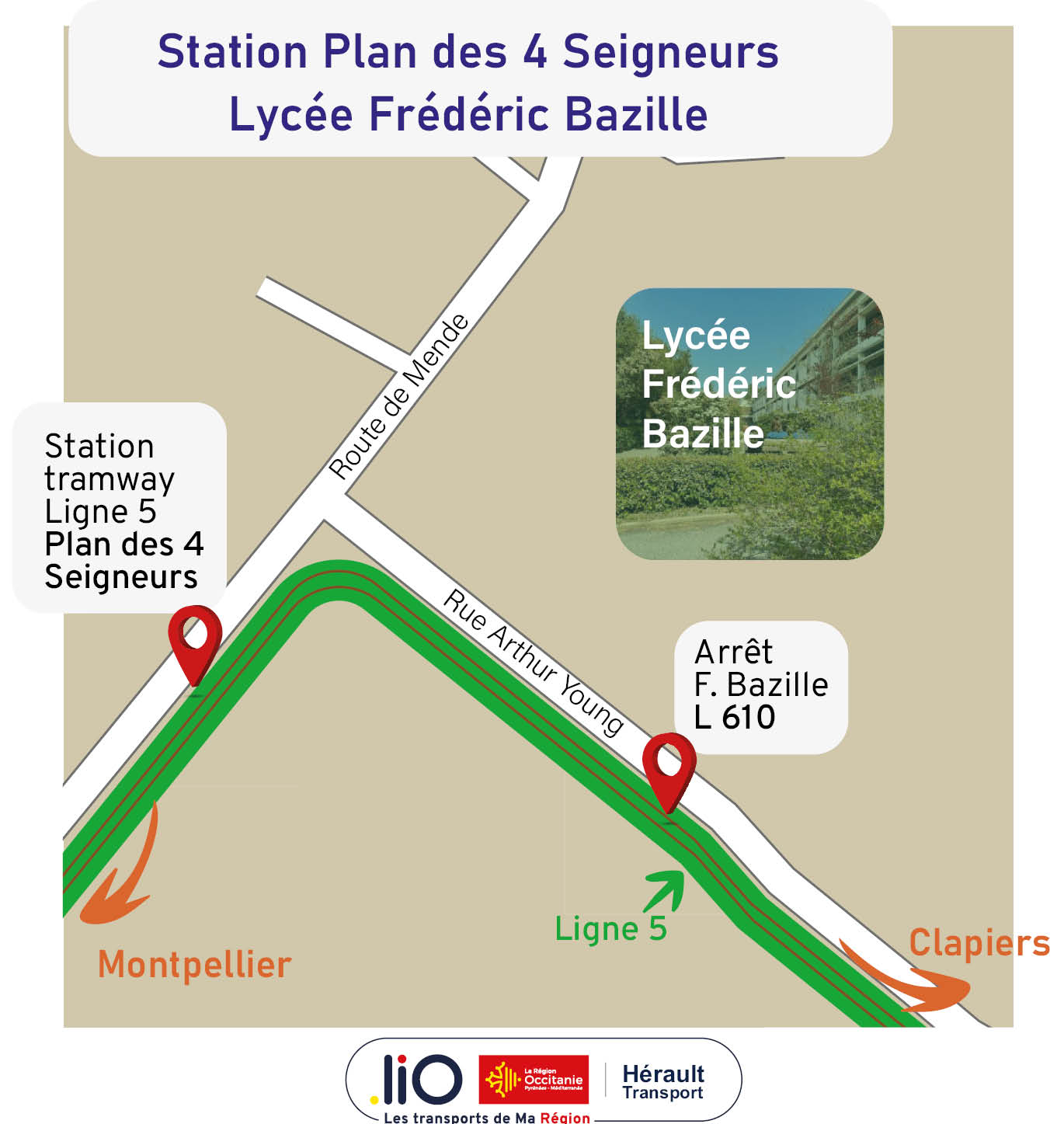 Desserte lycée F. Bazille