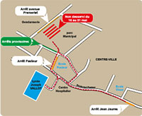 Lodève Lodève
smorel
ven 13/05/2022 - 15:11 Catégories Perturbations Ligne 661 et dessertes scolaires Du lundi 16 au mardi 31 mai 2022, en raison de la Fête de la Saint Fulcran, les arrêts du parc Municipal ne seront pas desservis. Veuillez-vous reporter sur l'avenue Docteur Joseph Maury. Cliquez-ici pour télécharger le plan Plan de stationnement des véhicules